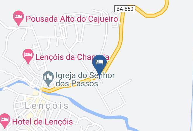 Lencois - Pousada Lua Rara Maps