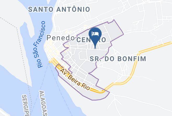 Penedo - Pousada Lucena Maps