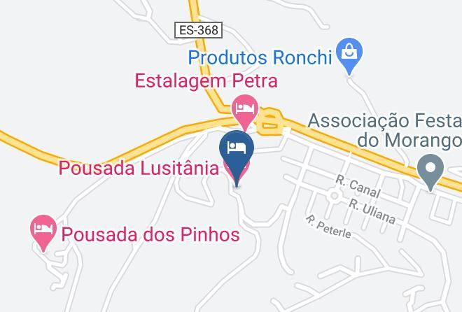 Domingos Martins - Pousada Lusitania Maps