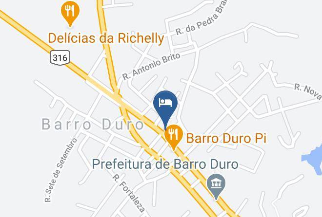 Barro Duro - Pousada Maezita Maps