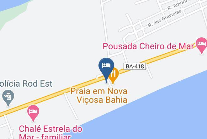Nova Vicosa - Pousada Maica Maps