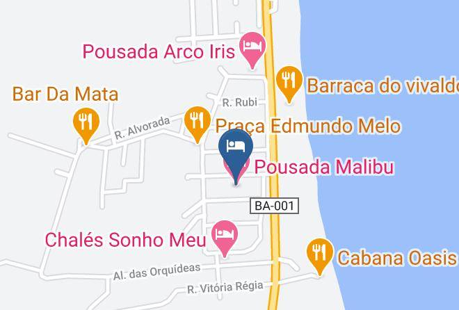 Ilheus - Pousada Malibu Maps