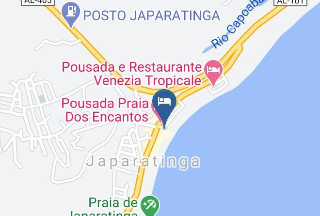 Japaratinga - Pousada Mama Pereira Maps