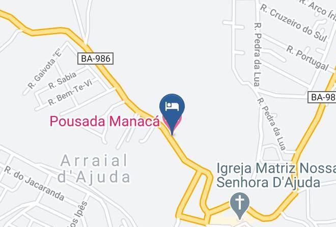 Porto Seguro - Pousada Manaca Maps