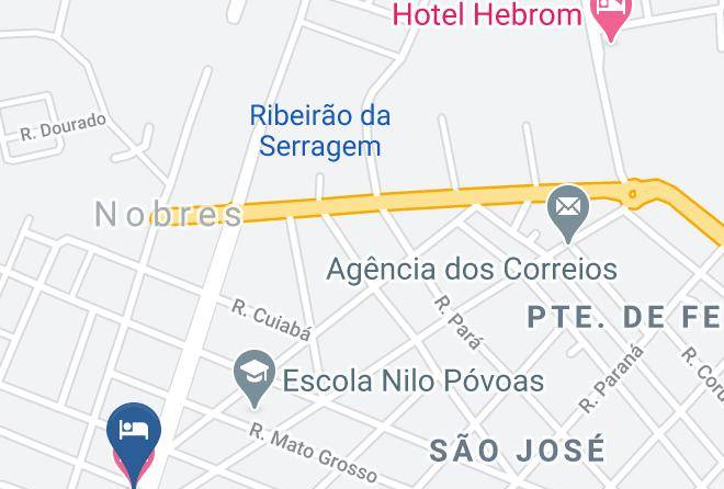 Nobres - Pousada Mangueiras Maps