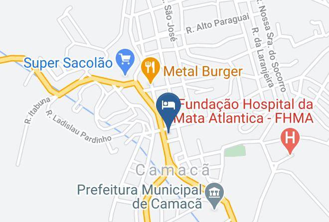 Camacan - Pousada Manos Lanches Maps