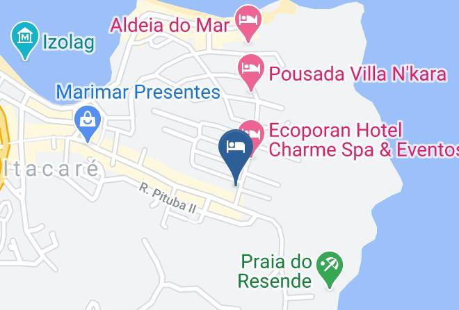 Itacare - Residenzial Cariocare Flats Com Cafe Da Manha Maps