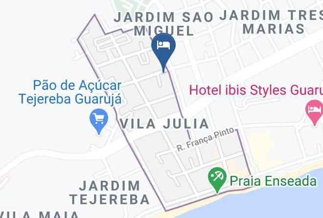 Guaruja - Pousada Mar & Mel Maps