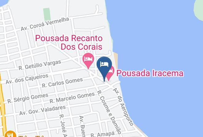 Nova Vicosa - Pousada Mar Tropical Maps
