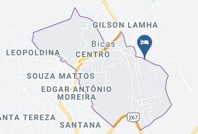 Bicas - Pousada Maria Bonita Maps