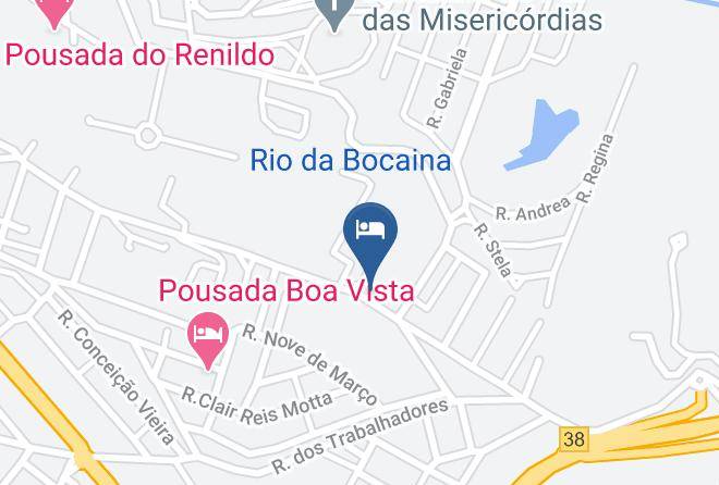 Cachoeira Paulista - Pousada Maria Maps