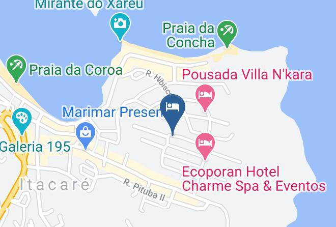 Itacare - Pousada Maria Farinha Maps