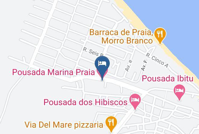 Beberibe - Pousada Marina Praia Maps