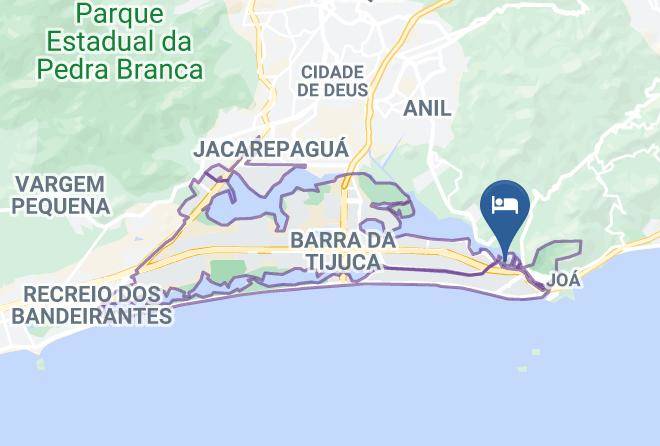 Rio De Janeiro Barra Da Tijuca - Pousada Miami Maps