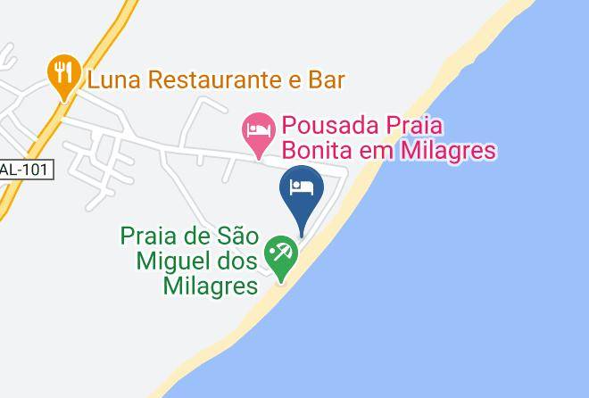 Sao Miguel Dos Milagres - Pousada Milagres Maps