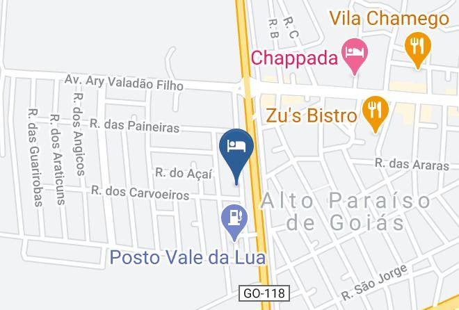 Alto Paraiso De Goias - Pousada Mirante Da Lua Maps
