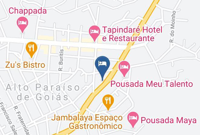Alto Paraiso De Goias - Pousada Morada Caninde Maps