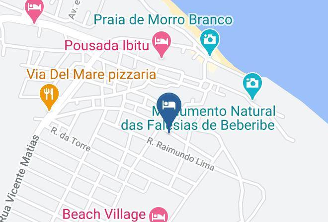 Beberibe - Pousada Morro Branco Maps