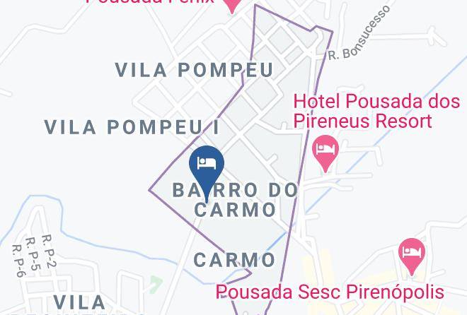 Pirenopolis - Pousada Morro Do Frota Maps