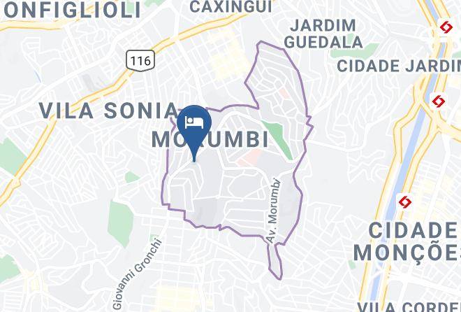Sao Paulo Morumbi - Pousada Morumbi Maps