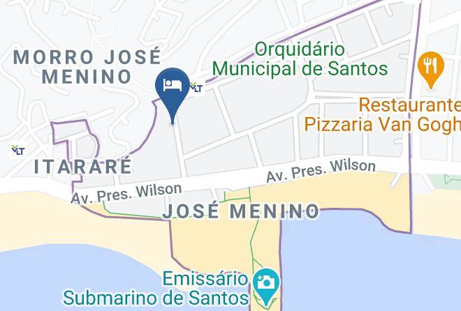 Santos - Pousada Nova Olimpia Santos Maps