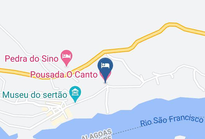 Piranhas - Pousada O Canto Maps