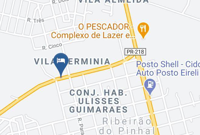 Ribeirao Do Pinhal - Pousada O Pescador Complexo De Lazer Maps