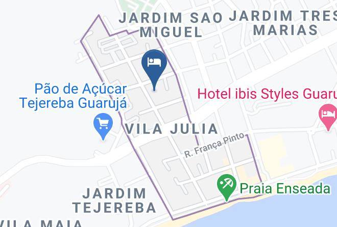 Guaruja - Pousada Oseas Maps