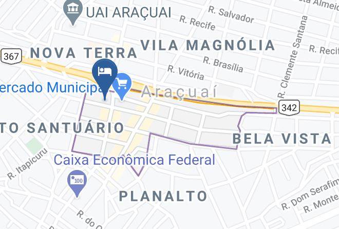 Aracuai - Pousada Otoni Maps