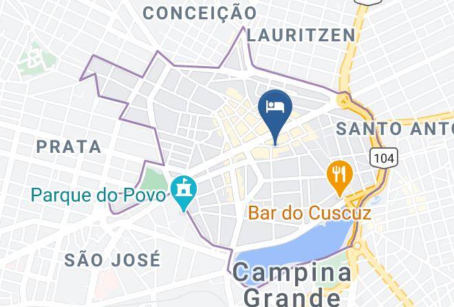 Campina Grande - Pousada Ouro Branco Maps