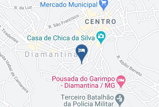 Diamantina - Hotel Montanhas De Minas Maps
