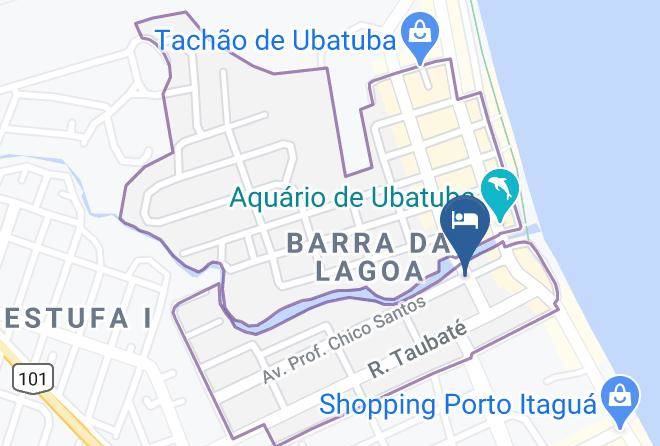 Ubatuba - Pousada Papaya Container Maps