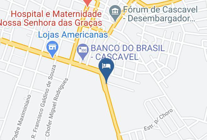 Cascavel - Pousada Paraiso Central Maps