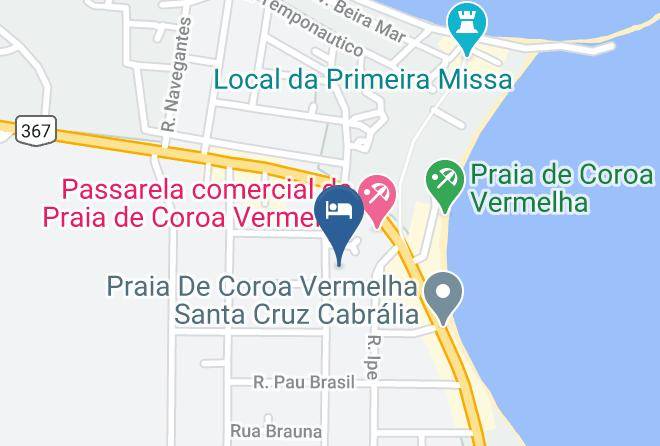 Santa Cruz Cabralia - Pousada Paraiso Na Bahia Maps