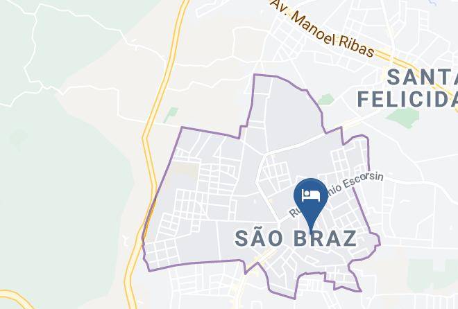 Curitiba - Pousada Parque Barigui Maps