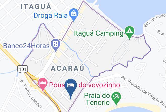 Ubatuba - Pousada Pe Na Areia Ubatuba Maps