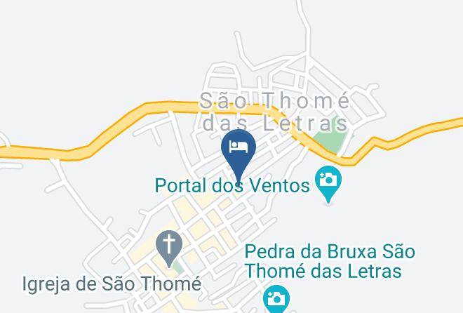 Sao Tome Das Letras - Pousada Pedra Furada Maps