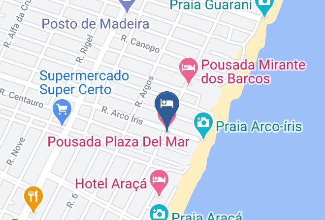 Capao Da Canoa - Pousada Plaza Del Mar Maps
