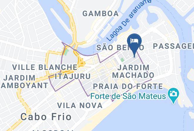 Cabo Frio - Pousada Porto Fino Praia Do Forte Maps