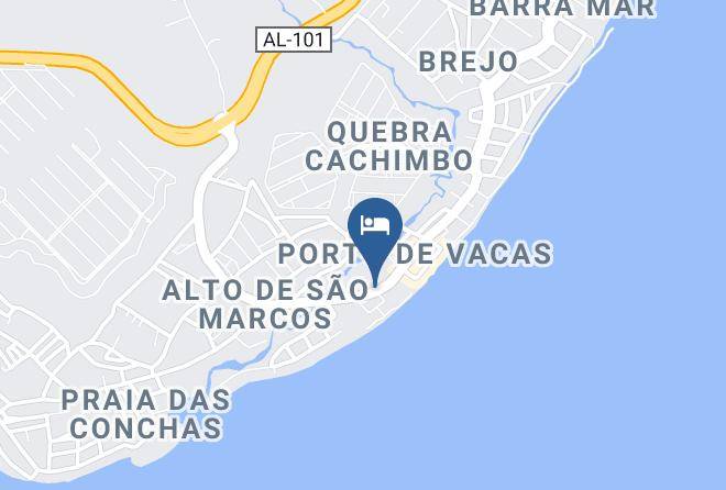 Barra De Sao Miguel - Pousada Praia Da Barra Maps
