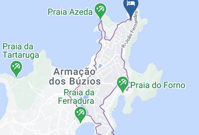 Buzios - Pousada Praia Joao Fernandes Maps