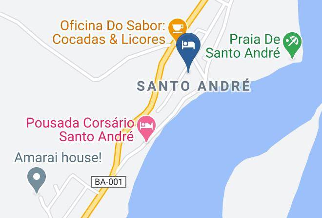 Santa Cruz Cabralia - Pousada Praiamar Maps