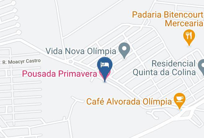 Olimpia - Pousada Primavera Maps