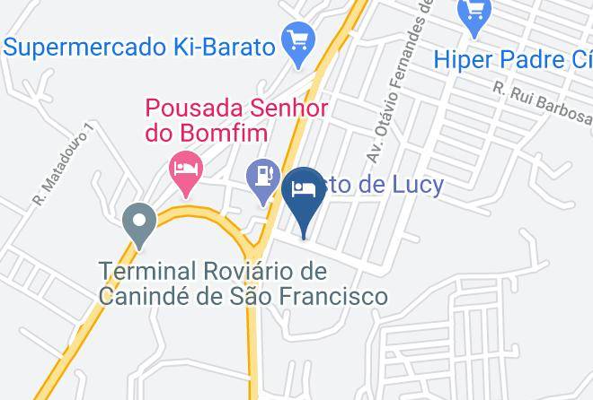 Caninde De Sao Francisco - Pousada Princesinha Maps