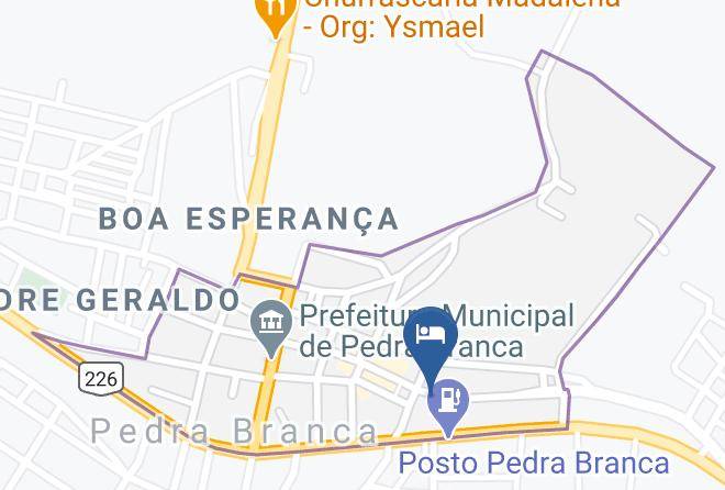 Pedra Branca - Pousada Progresso Maps