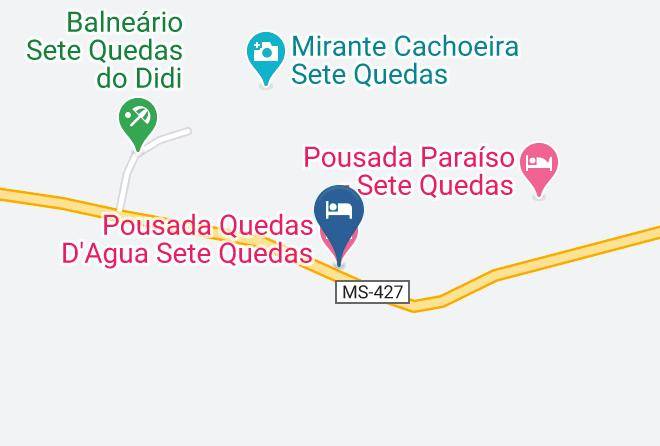 Rio Verde De Mato Grosso - Pousada Quedas D'agua Sete Quedas Maps