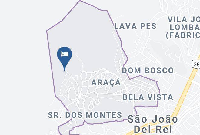 Sao Joao Del Rei - Pousada Recanto Da Alegria Maps