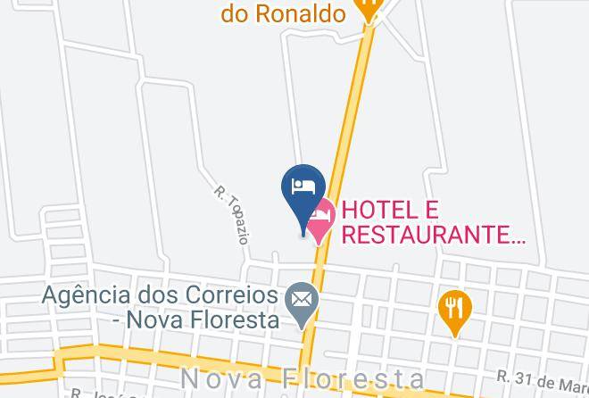 Nova Floresta - Pousada Recanto Da Floresta Maps