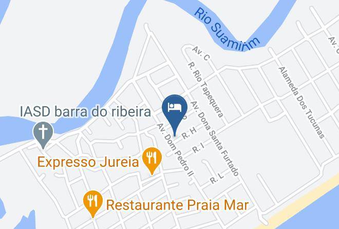 Iguape - Pousada Recanto Da Jureia Maps