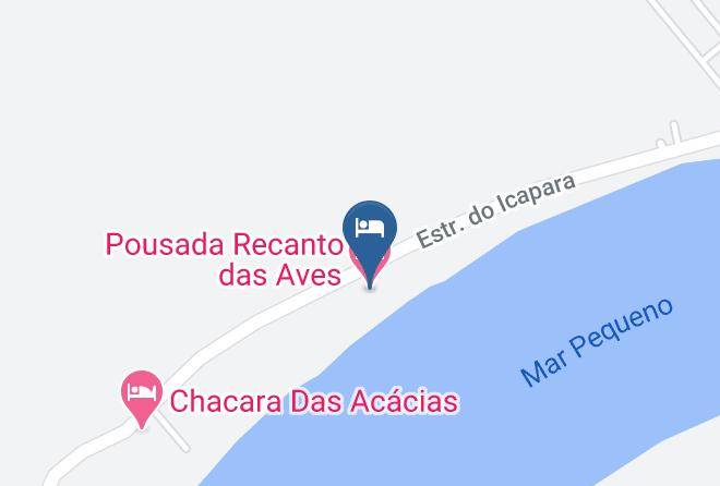Iguape - Pousada Recanto Das Aves Maps